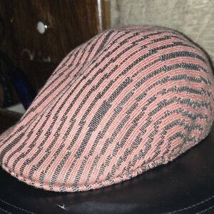 Kangol Pink and Black Knit Cap Size Med.  Like NEW!